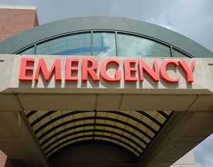 emergency room entrance accidental medication poisoning